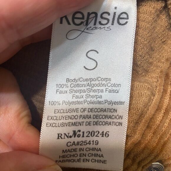 Kensie Jeans Faux Sharpe Collar Jacket - Picture 8 of 10